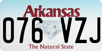 AR license plate 076VZJ