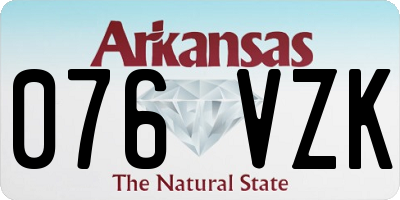 AR license plate 076VZK