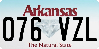 AR license plate 076VZL