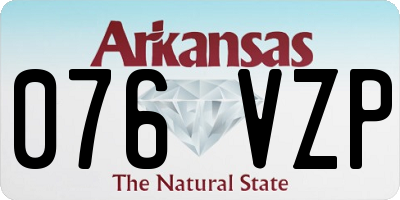 AR license plate 076VZP