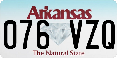 AR license plate 076VZQ