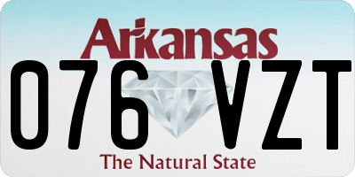 AR license plate 076VZT