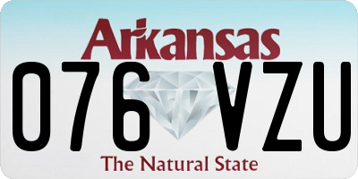 AR license plate 076VZU