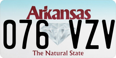 AR license plate 076VZV