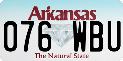 AR license plate 076WBU