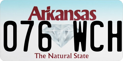 AR license plate 076WCH