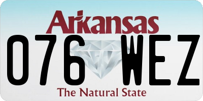 AR license plate 076WEZ