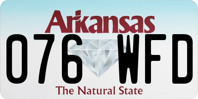 AR license plate 076WFD
