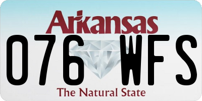 AR license plate 076WFS