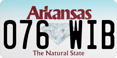 AR license plate 076WIB