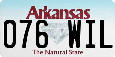 AR license plate 076WIL