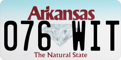AR license plate 076WIT