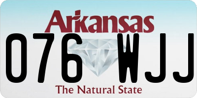 AR license plate 076WJJ