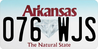 AR license plate 076WJS