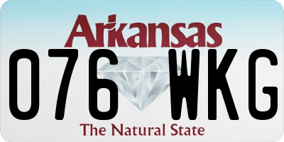 AR license plate 076WKG