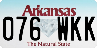AR license plate 076WKK