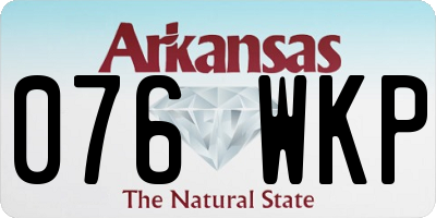 AR license plate 076WKP