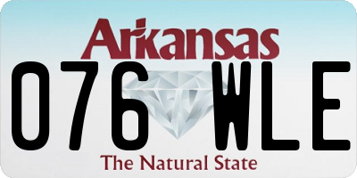 AR license plate 076WLE