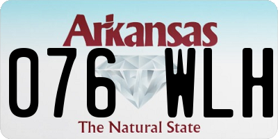 AR license plate 076WLH