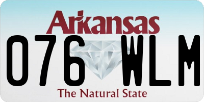 AR license plate 076WLM