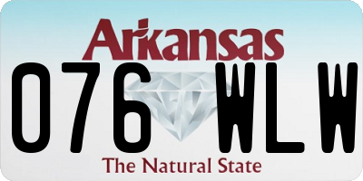 AR license plate 076WLW