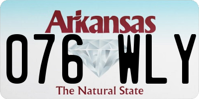 AR license plate 076WLY