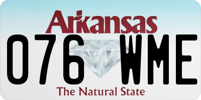 AR license plate 076WME