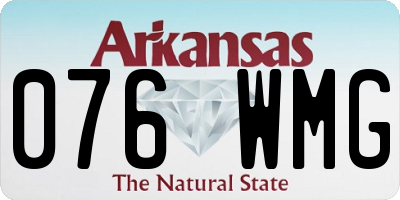 AR license plate 076WMG