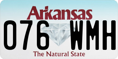 AR license plate 076WMH