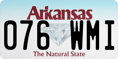 AR license plate 076WMI