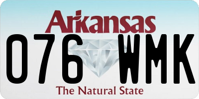 AR license plate 076WMK