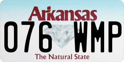 AR license plate 076WMP