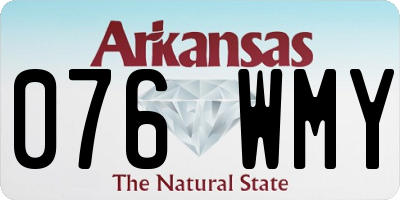 AR license plate 076WMY