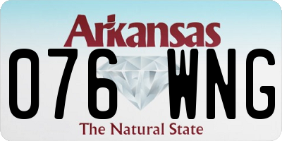 AR license plate 076WNG