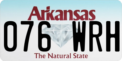 AR license plate 076WRH