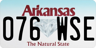 AR license plate 076WSE