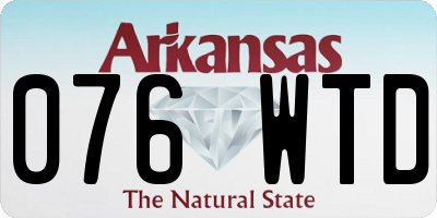 AR license plate 076WTD