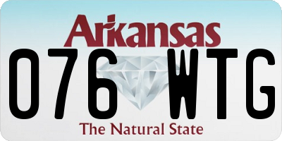 AR license plate 076WTG