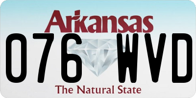 AR license plate 076WVD