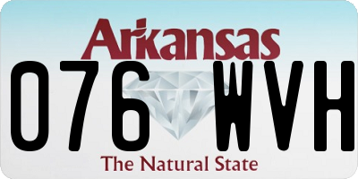 AR license plate 076WVH