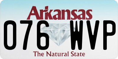 AR license plate 076WVP