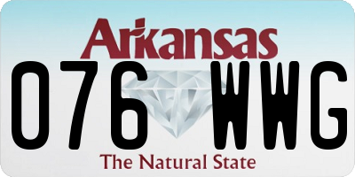 AR license plate 076WWG