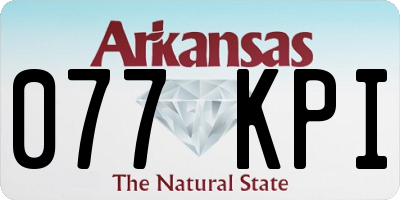 AR license plate 077KPI