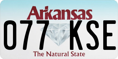 AR license plate 077KSE