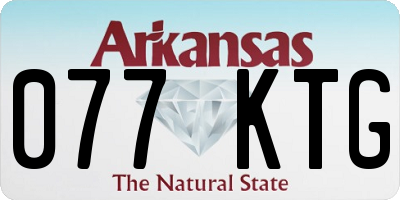 AR license plate 077KTG