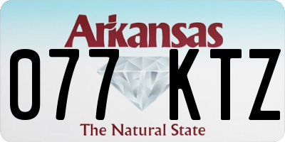AR license plate 077KTZ