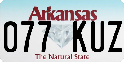 AR license plate 077KUZ