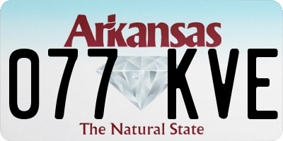 AR license plate 077KVE
