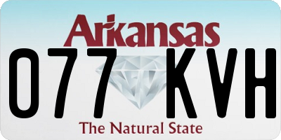 AR license plate 077KVH