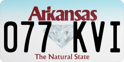 AR license plate 077KVI